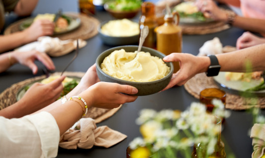 Creamy mashed potatoes