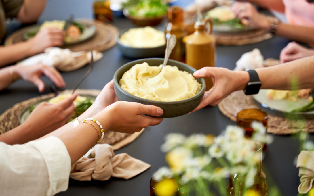 Creamy mashed potatoes