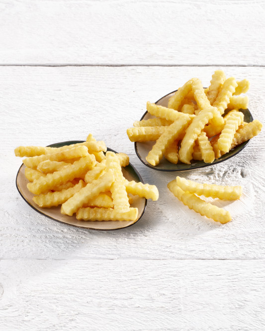 Super crispy crinkle fries