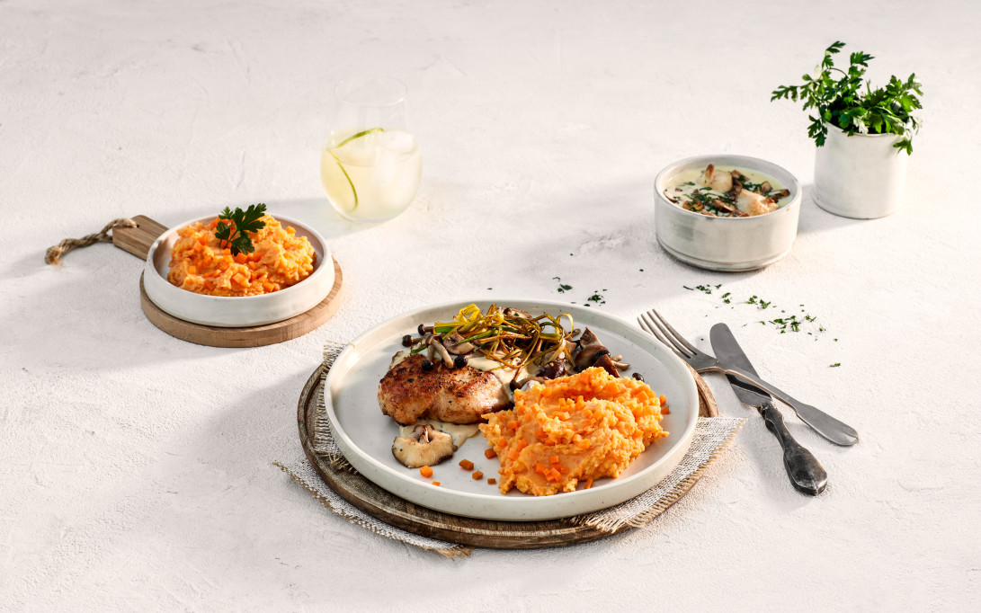 Premium mash with root vegetables