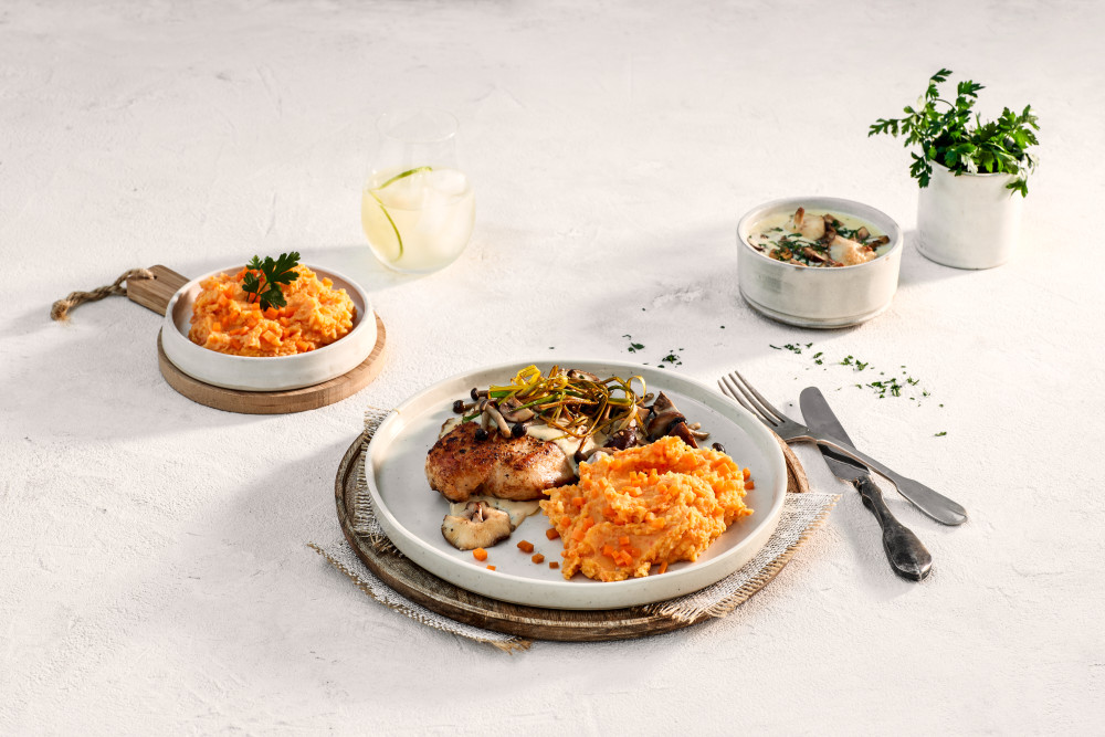 Premium mash with root vegetables