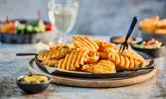 Super crispy seasoned gofres fritos