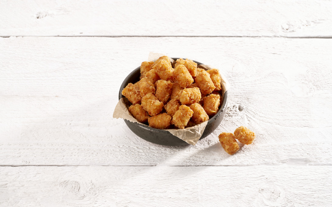 mini hash browns con chili